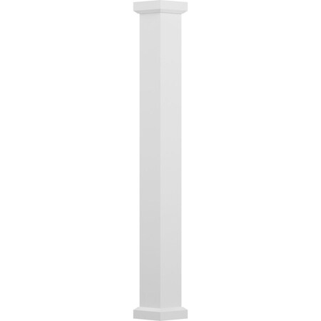 8 X 8' Endura-Aluminum Empire Style Column, Square Shaft (Load-Bearing 20,000 Lbs) Non-Tapered